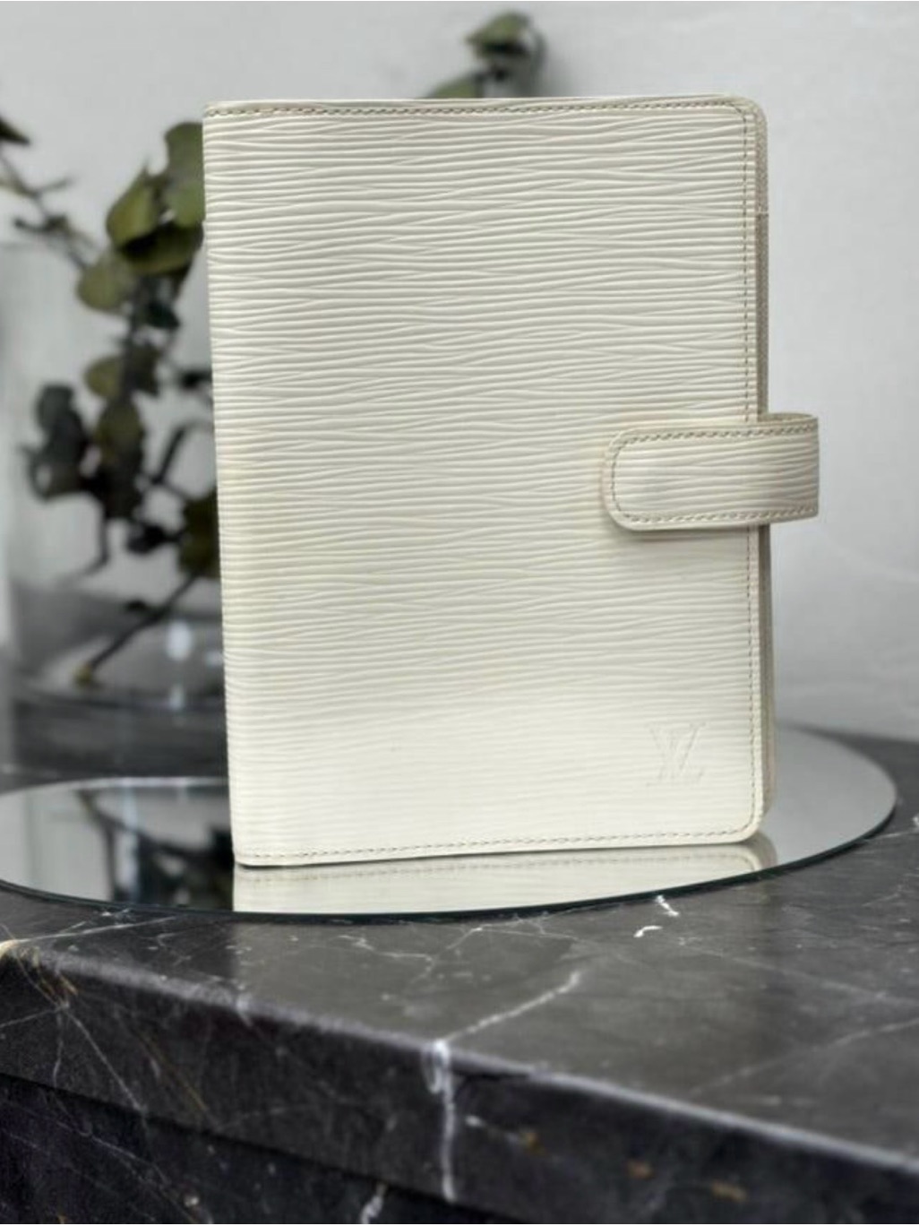 Louis Vuitton Cream Epi Leather Organizer Cover Mm